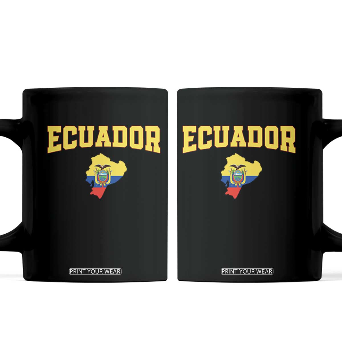 Proud Ecuadorian Map Coffee Mug Ecuador Roots Heritage Pride
