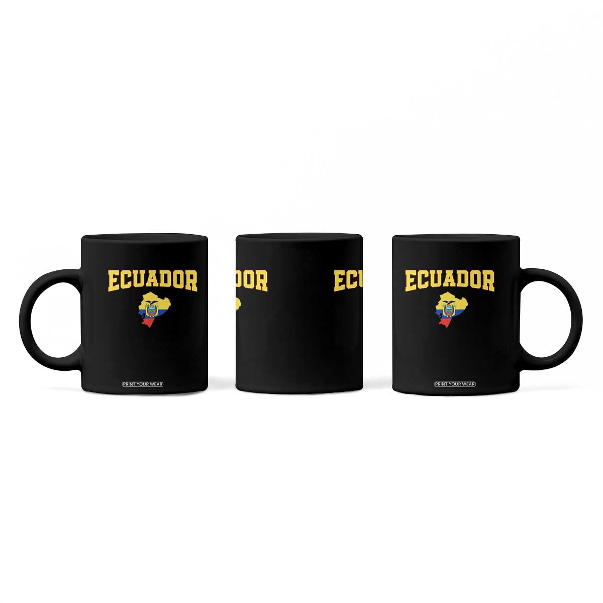Proud Ecuadorian Map Coffee Mug Ecuador Roots Heritage Pride