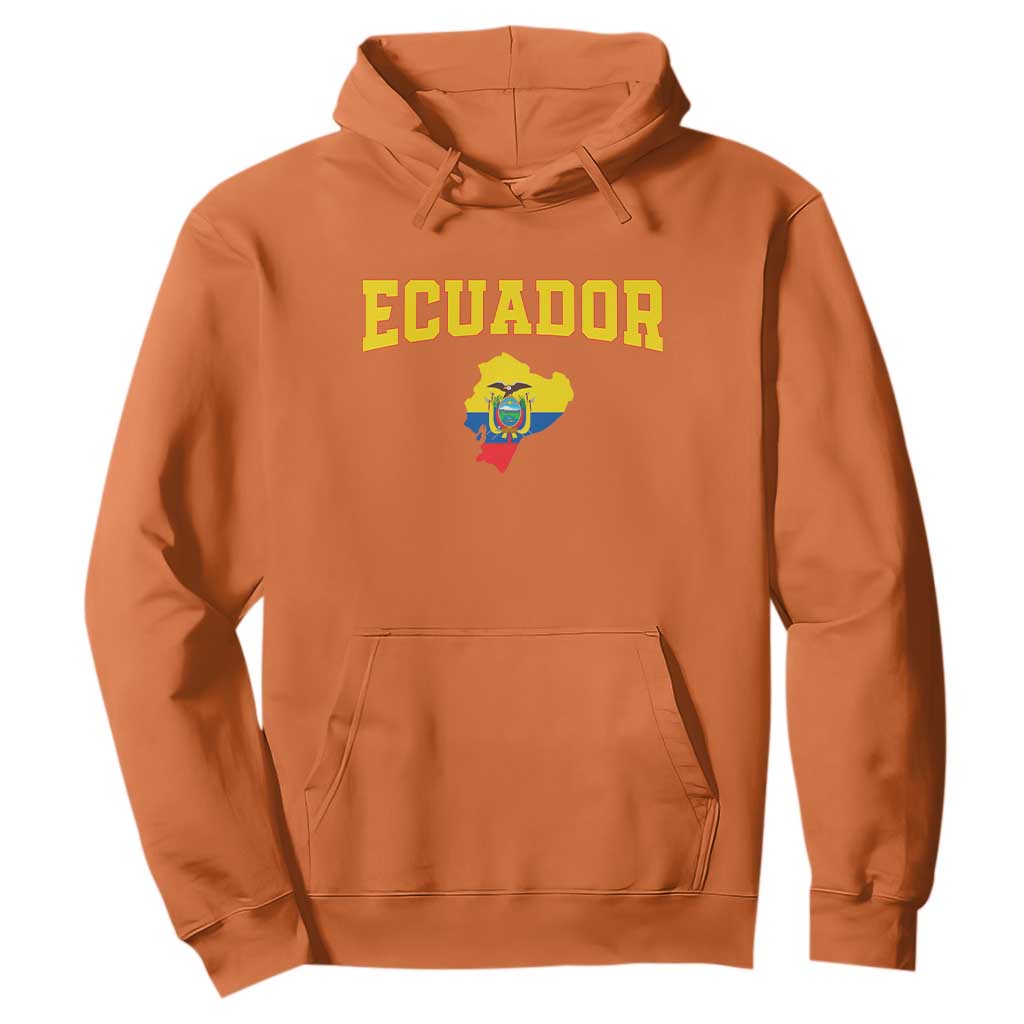 Proud Ecuadorian Map Hoodie Ecuador Roots Heritage Pride