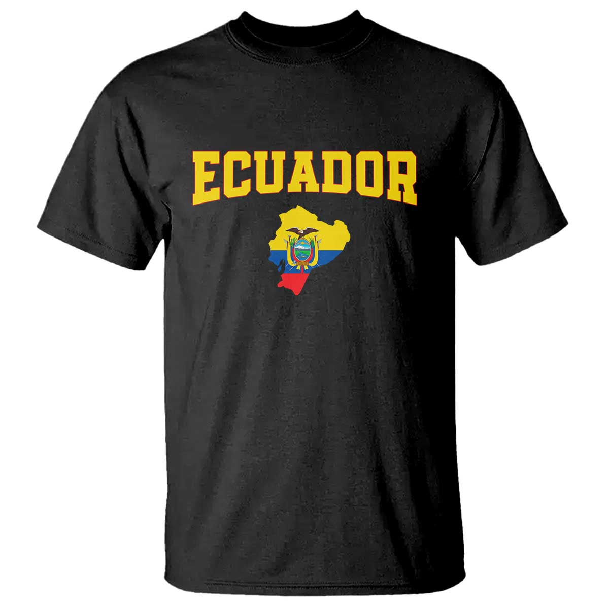 Proud Ecuadorian Map T Shirt Ecuador Roots Heritage Pride