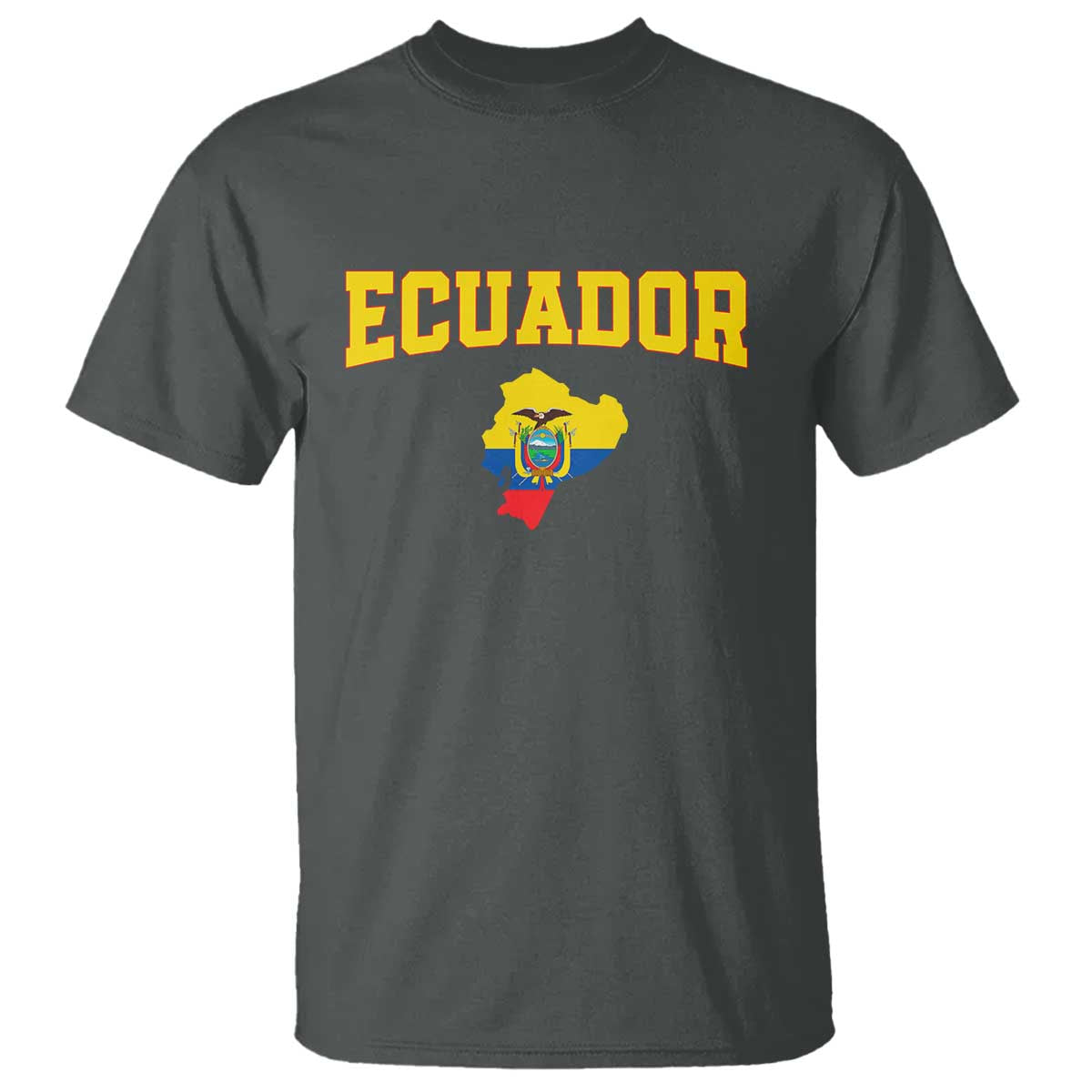 Proud Ecuadorian Map T Shirt Ecuador Roots Heritage Pride