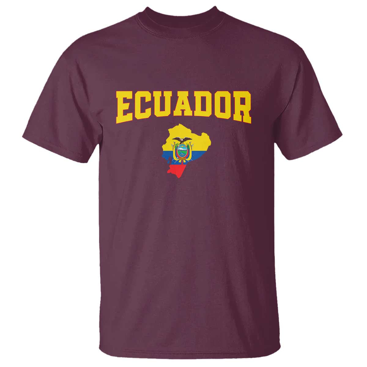 Proud Ecuadorian Map T Shirt Ecuador Roots Heritage Pride