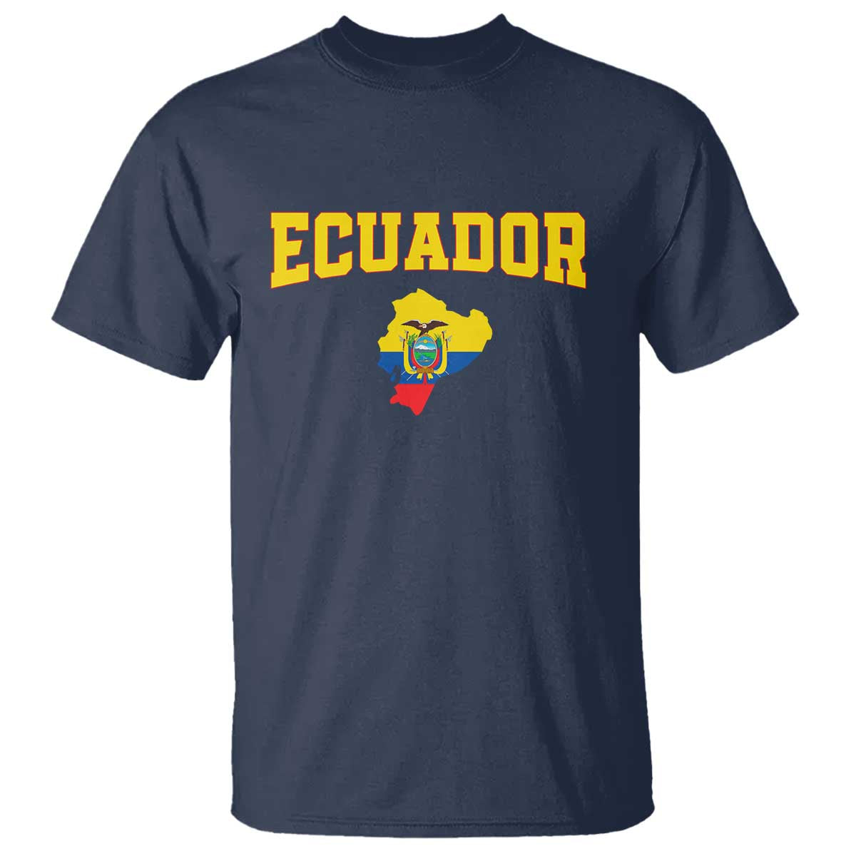 Proud Ecuadorian Map T Shirt Ecuador Roots Heritage Pride