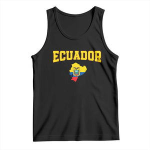 Proud Ecuadorian Map Tank Top Ecuador Roots Heritage Pride