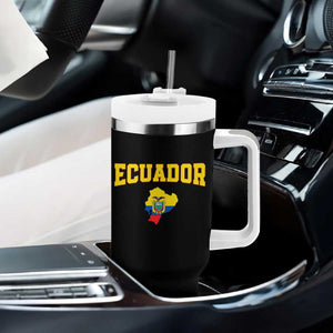Proud Ecuadorian Map Tumbler With Handle Ecuador Roots Heritage Pride