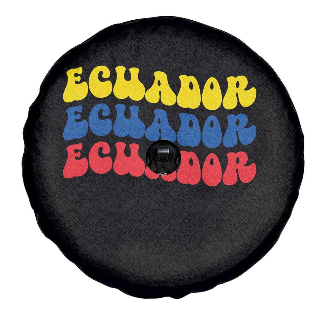 Retro Groovy Ecuador Spare Tire Cover Proud Ecuadorian Heritage