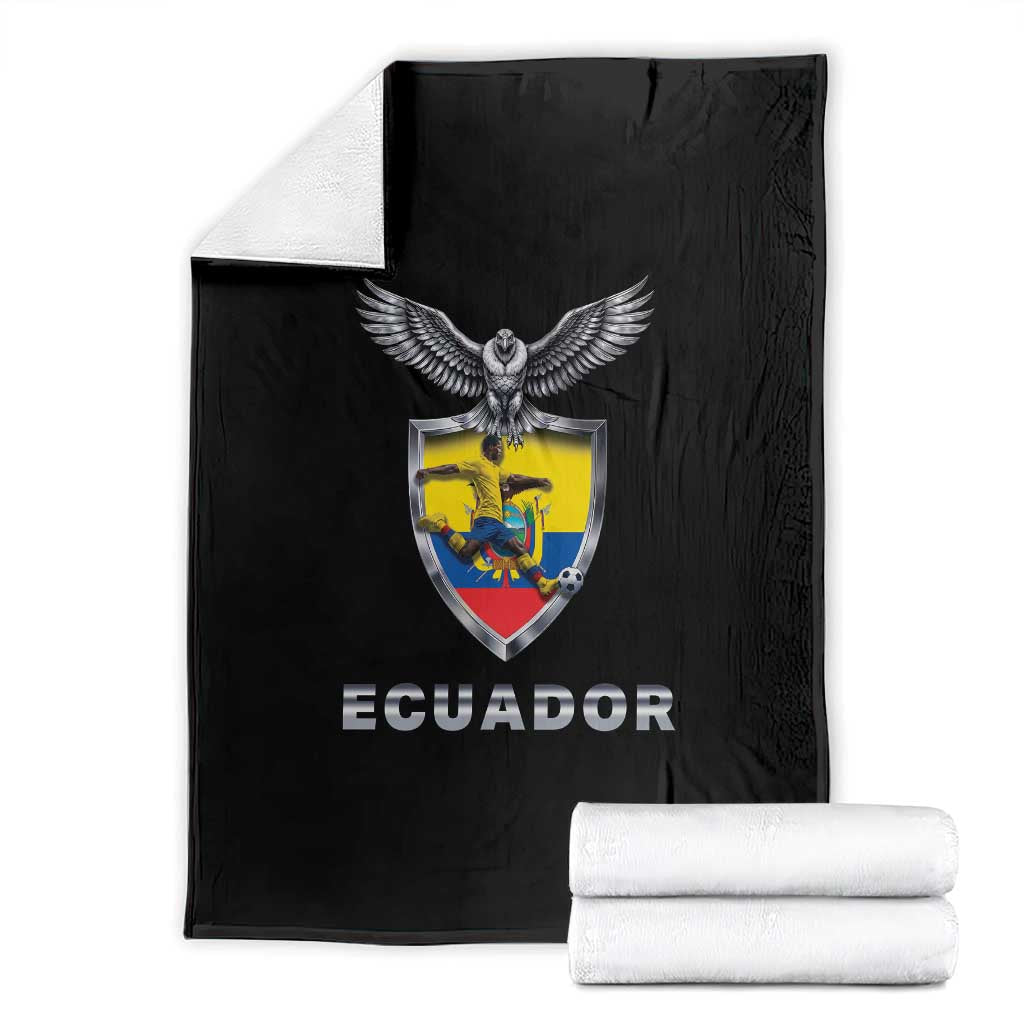 Ecuador Soccer Lover Throw Blanket Proud Ecuadorian Game Day Gift