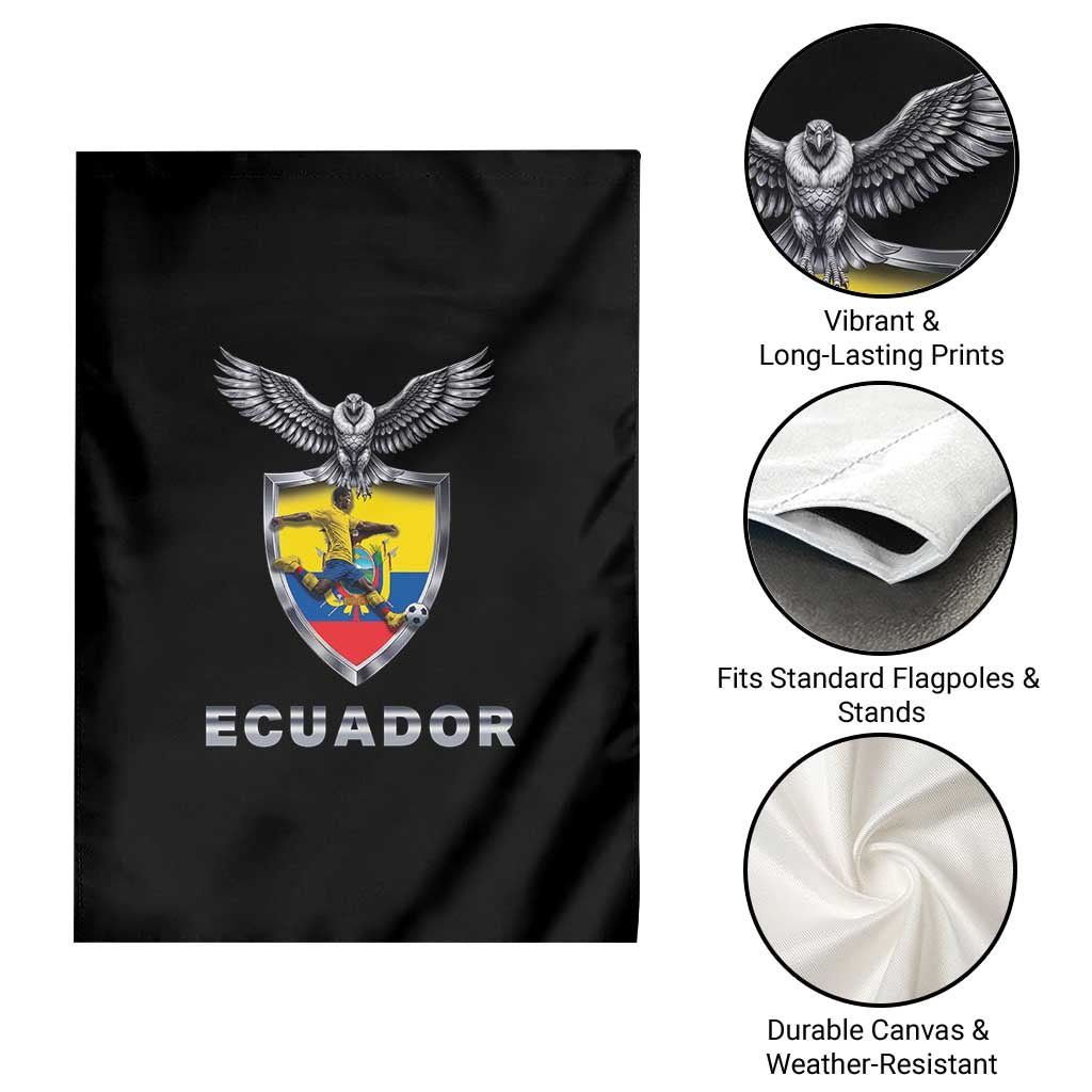 Ecuador Soccer Lover Garden Flag Proud Ecuadorian Game Day Gift