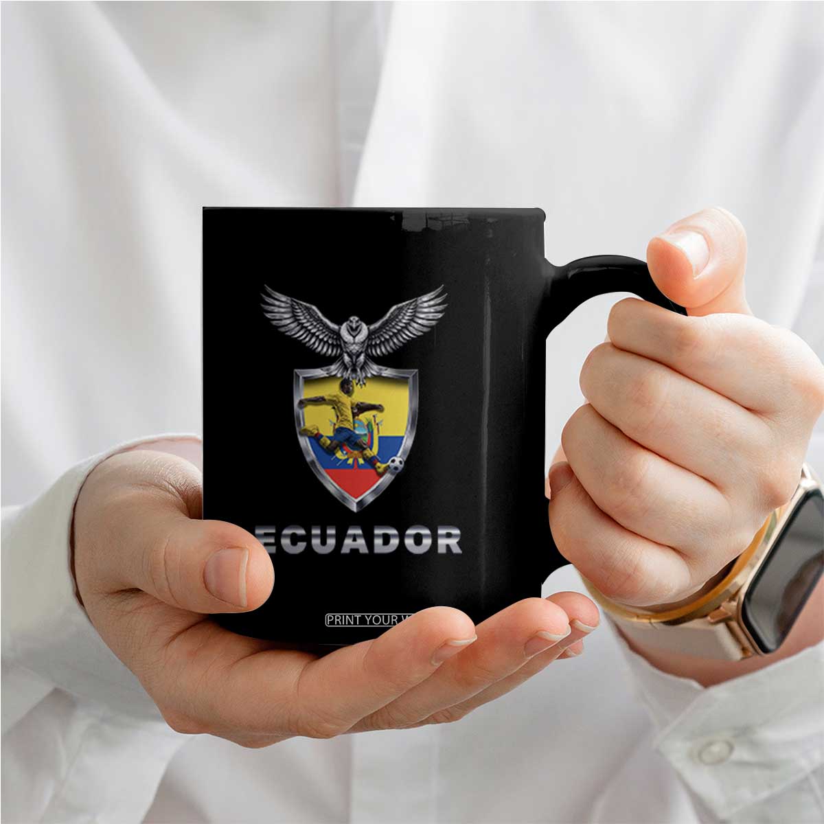 Ecuador Soccer Lover Coffee Mug Proud Ecuadorian Game Day Gift