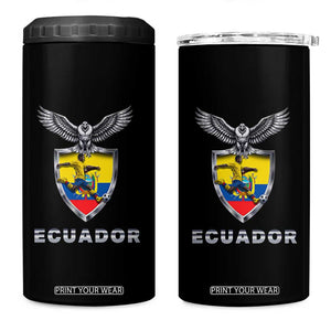 Ecuador Soccer Lover 4 in 1 Can Cooler Tumbler Proud Ecuadorian Game Day Gift
