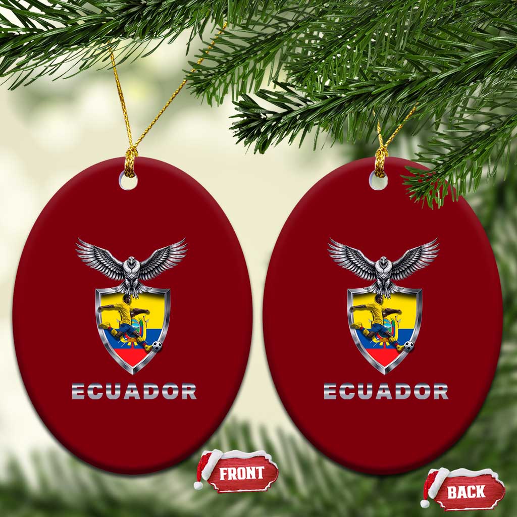 Ecuador Soccer Lover Ceramic Ornament Proud Ecuadorian Game Day Gift