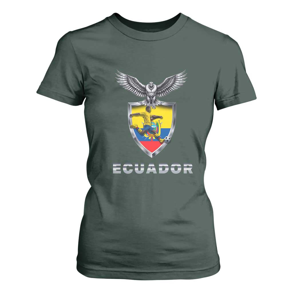 Ecuador Soccer Lover T Shirt For Women Proud Ecuadorian Game Day Gift