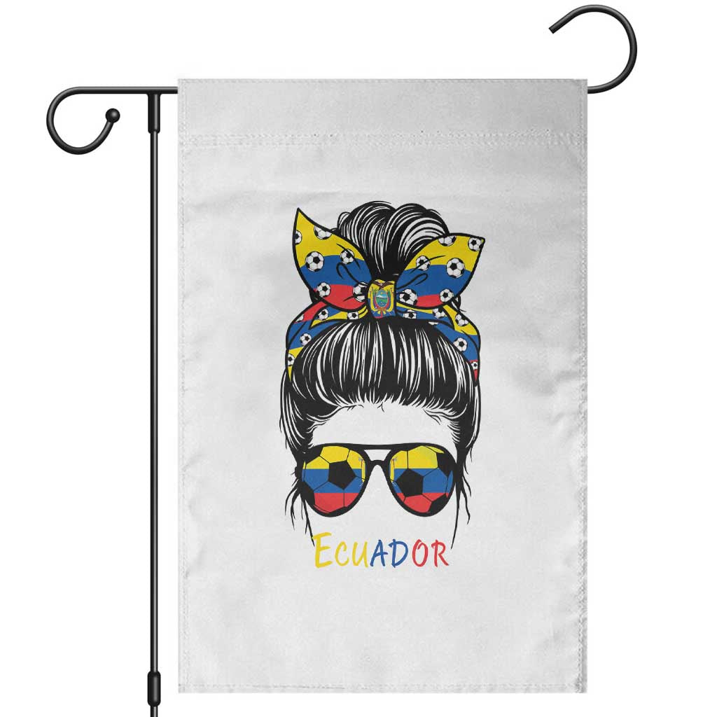 Ecuador Soccer Garden Flag Chica Ecuatoriana Pride Game Day Gift