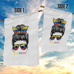 Ecuador Soccer Garden Flag Chica Ecuatoriana Pride Game Day Gift