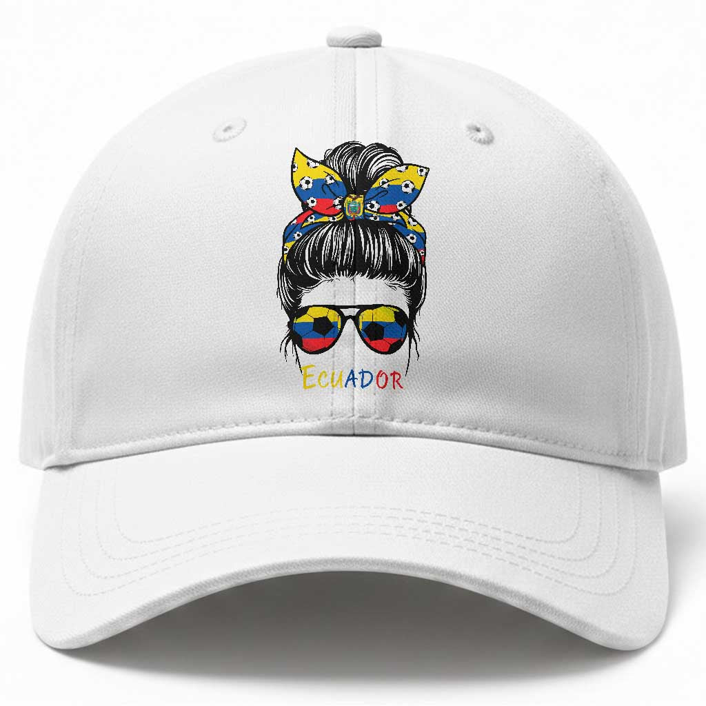 Ecuador Soccer Baseball Cap Chica Ecuatoriana Pride Game Day Gift