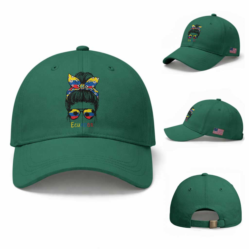 Ecuador Soccer Baseball Cap Chica Ecuatoriana Pride Game Day Gift