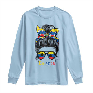 Ecuador Soccer Long Sleeve Shirt Chica Ecuatoriana Pride Game Day Gift