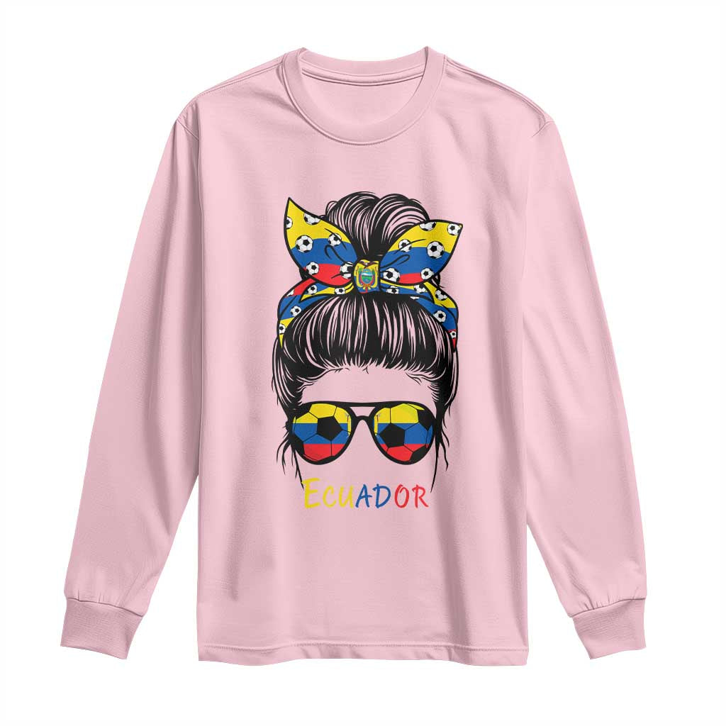 Ecuador Soccer Long Sleeve Shirt Chica Ecuatoriana Pride Game Day Gift