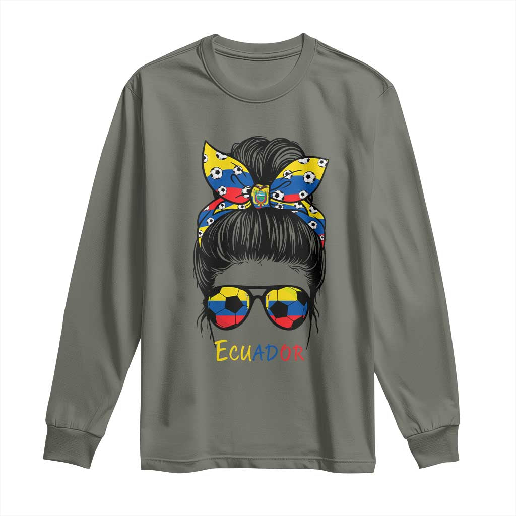 Ecuador Soccer Long Sleeve Shirt Chica Ecuatoriana Pride Game Day Gift