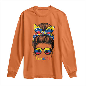 Ecuador Soccer Long Sleeve Shirt Chica Ecuatoriana Pride Game Day Gift