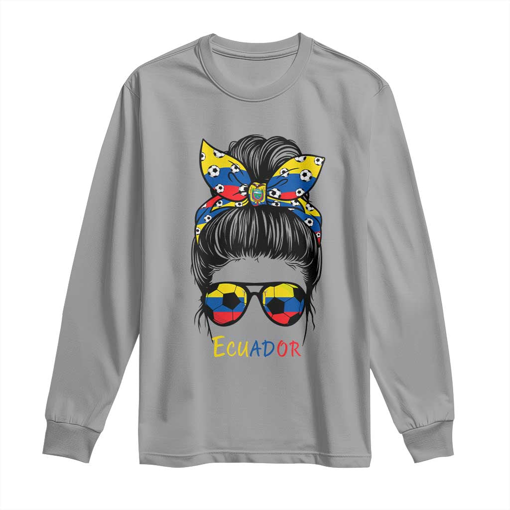 Ecuador Soccer Long Sleeve Shirt Chica Ecuatoriana Pride Game Day Gift