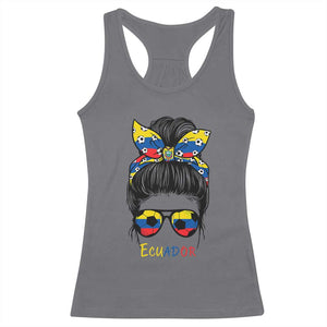 Ecuador Soccer Racerback Tank Top Chica Ecuatoriana Pride Game Day Gift