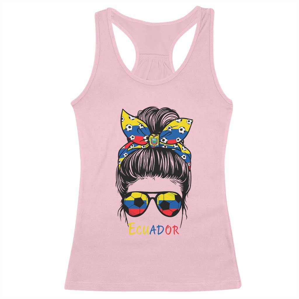 Ecuador Soccer Racerback Tank Top Chica Ecuatoriana Pride Game Day Gift