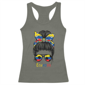 Ecuador Soccer Racerback Tank Top Chica Ecuatoriana Pride Game Day Gift