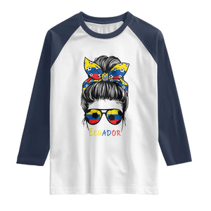 Ecuador Soccer Raglan Shirt Chica Ecuatoriana Pride Game Day Gift