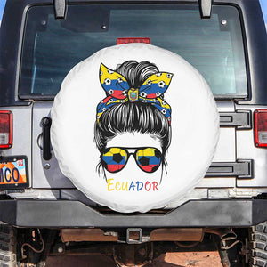 Ecuador Soccer Spare Tire Cover Chica Ecuatoriana Pride Game Day Gift