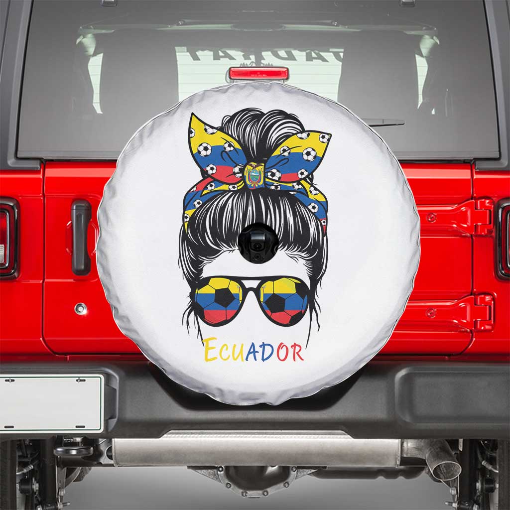 Ecuador Soccer Spare Tire Cover Chica Ecuatoriana Pride Game Day Gift