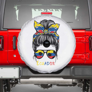 Ecuador Soccer Spare Tire Cover Chica Ecuatoriana Pride Game Day Gift