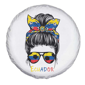 Ecuador Soccer Spare Tire Cover Chica Ecuatoriana Pride Game Day Gift