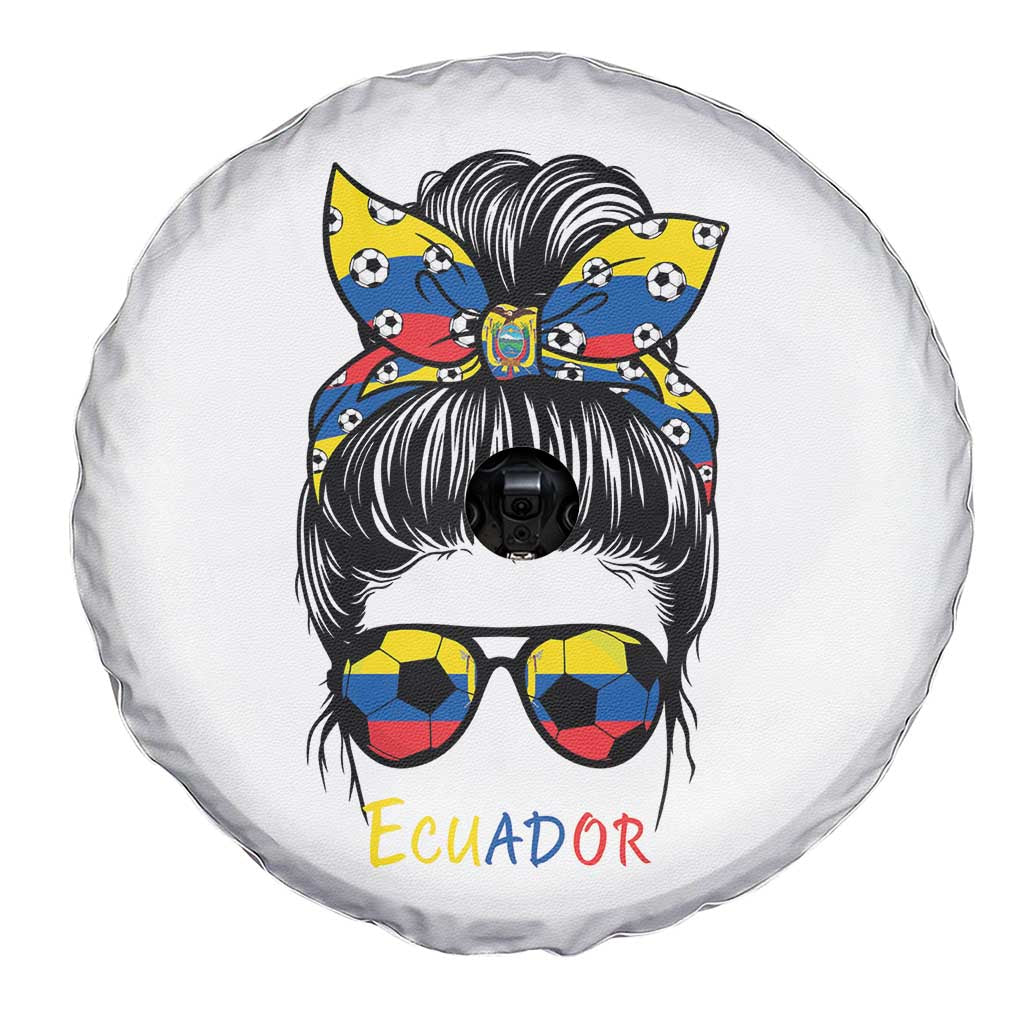 Ecuador Soccer Spare Tire Cover Chica Ecuatoriana Pride Game Day Gift