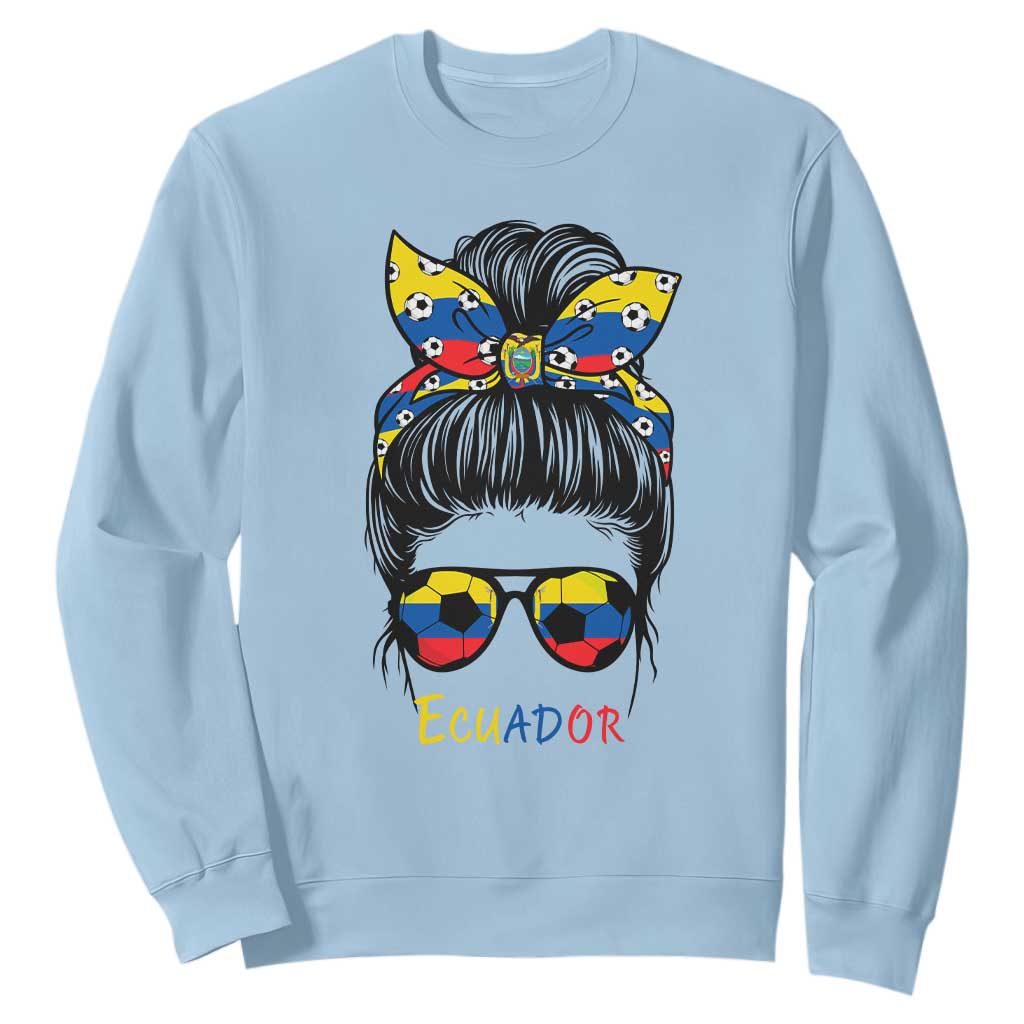 Ecuador Soccer Sweatshirt Chica Ecuatoriana Pride Game Day Gift