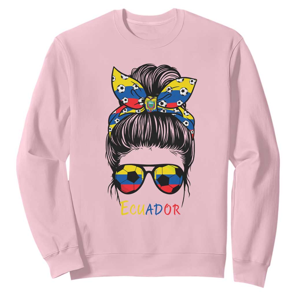 Ecuador Soccer Sweatshirt Chica Ecuatoriana Pride Game Day Gift