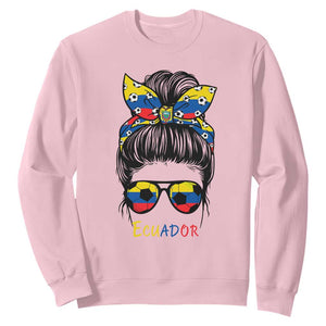 Ecuador Soccer Sweatshirt Chica Ecuatoriana Pride Game Day Gift