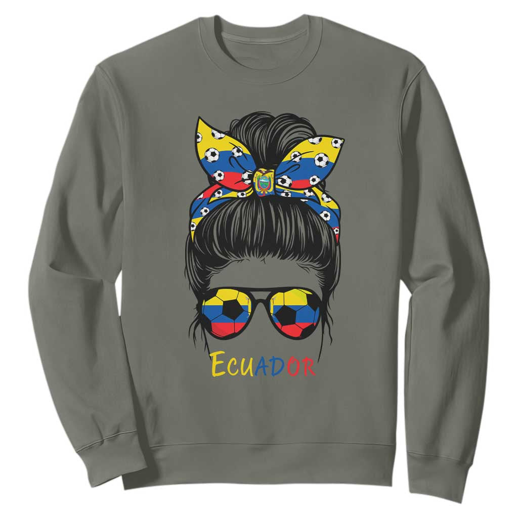 Ecuador Soccer Sweatshirt Chica Ecuatoriana Pride Game Day Gift