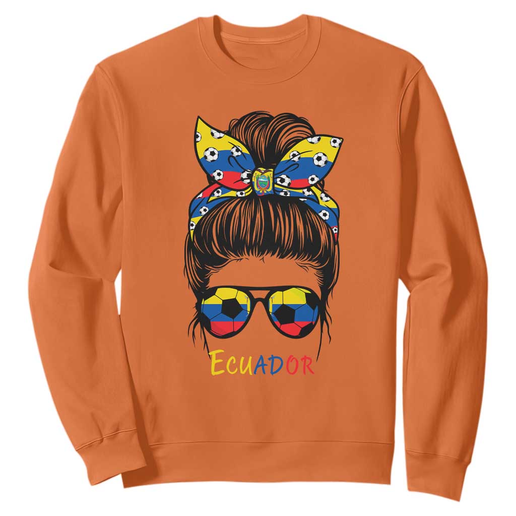 Ecuador Soccer Sweatshirt Chica Ecuatoriana Pride Game Day Gift