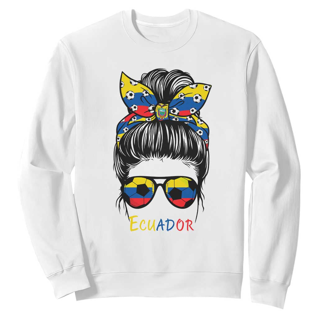 Ecuador Soccer Sweatshirt Chica Ecuatoriana Pride Game Day Gift