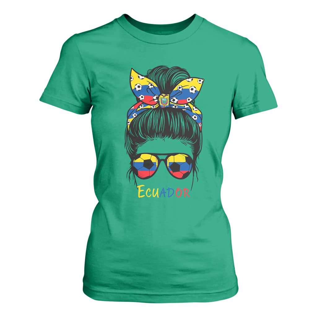 Ecuador Soccer T Shirt For Women Chica Ecuatoriana Pride Game Day Gift
