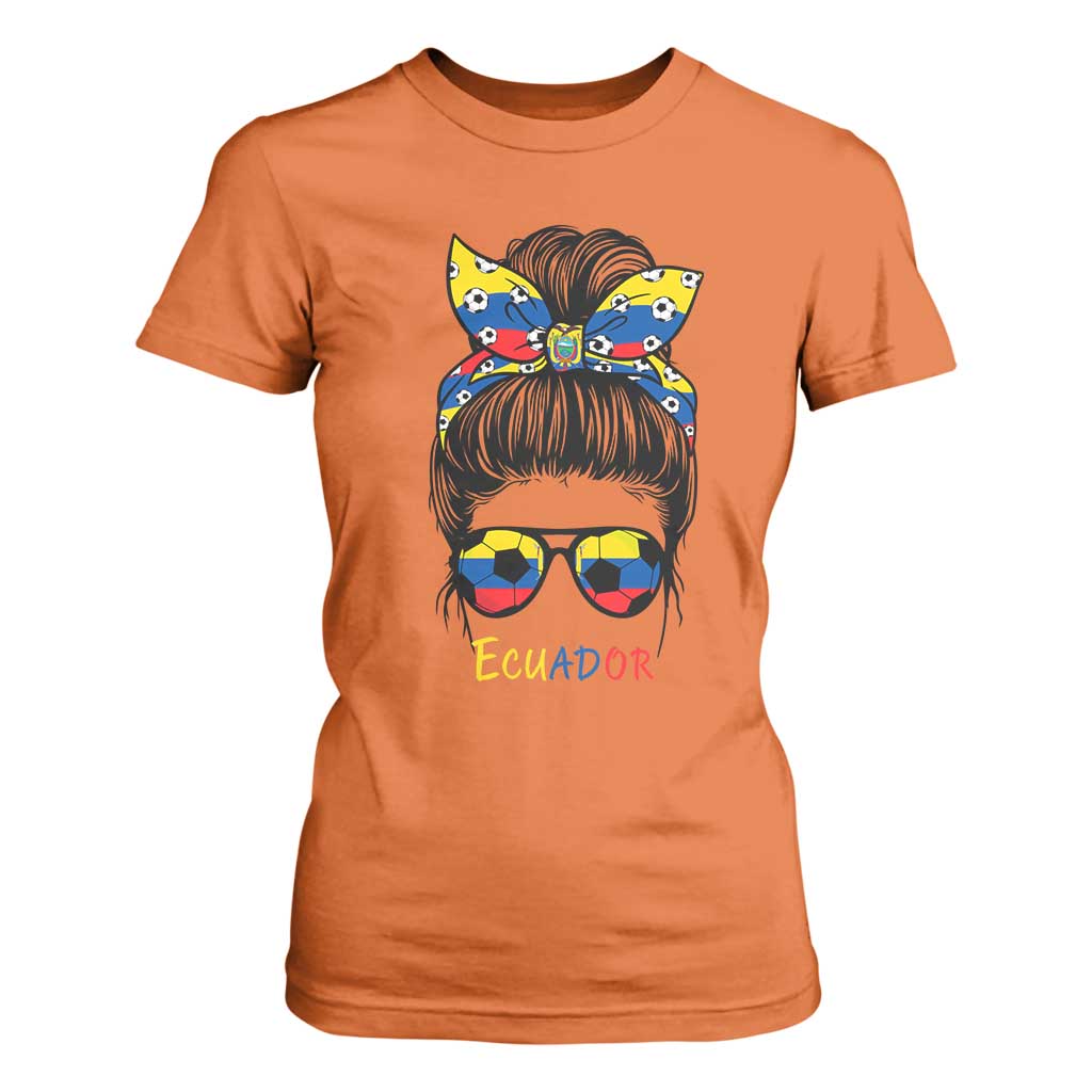 Ecuador Soccer T Shirt For Women Chica Ecuatoriana Pride Game Day Gift