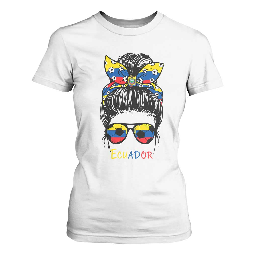 Ecuador Soccer T Shirt For Women Chica Ecuatoriana Pride Game Day Gift