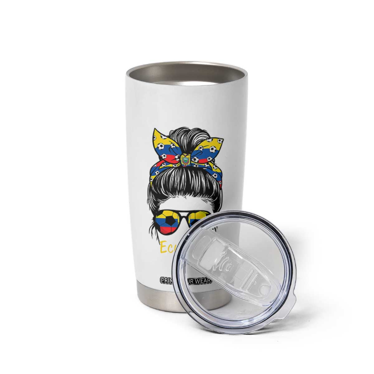 Ecuador Soccer Tumbler Cup Chica Ecuatoriana Pride Game Day Gift