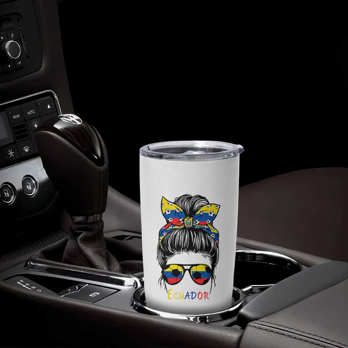 Ecuador Soccer Tumbler Cup Chica Ecuatoriana Pride Game Day Gift