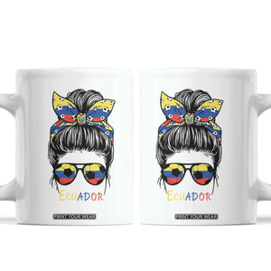 Ecuador Soccer Coffee Mug Chica Ecuatoriana Pride Game Day Gift