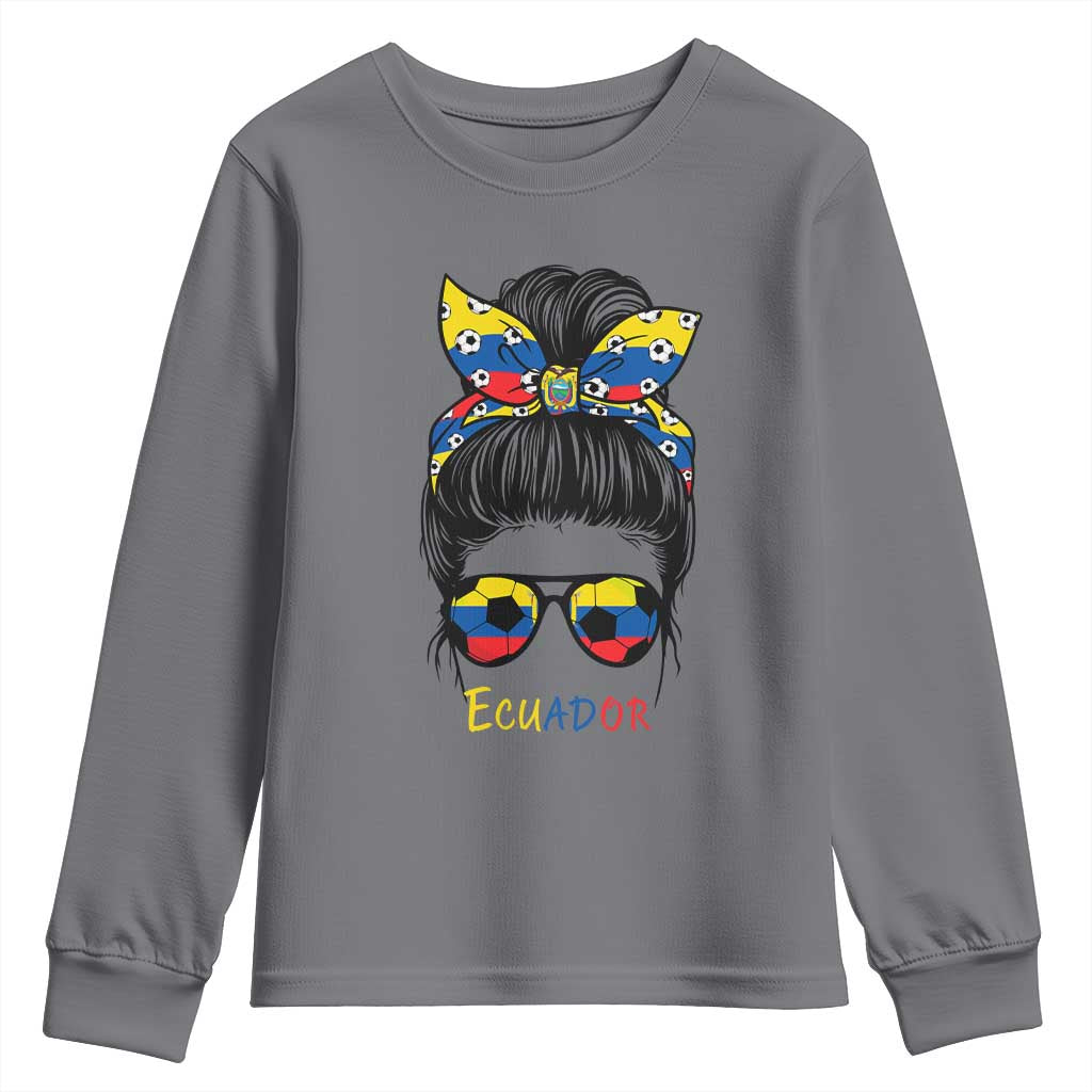 Ecuador Soccer Youth Sweatshirt Chica Ecuatoriana Pride Game Day Gift