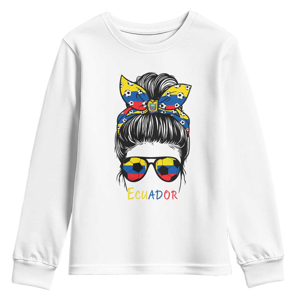 Ecuador Soccer Youth Sweatshirt Chica Ecuatoriana Pride Game Day Gift