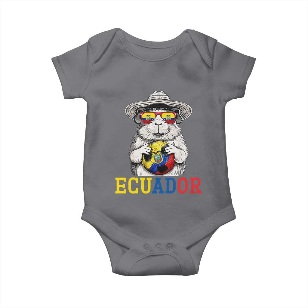 Funny Ecuador Guinea Pig Soccer Fan Baby Onesie Cavy Lover Gift