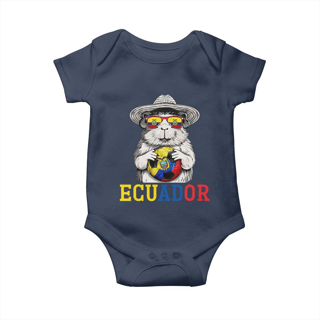 Funny Ecuador Guinea Pig Soccer Fan Baby Onesie Cavy Lover Gift